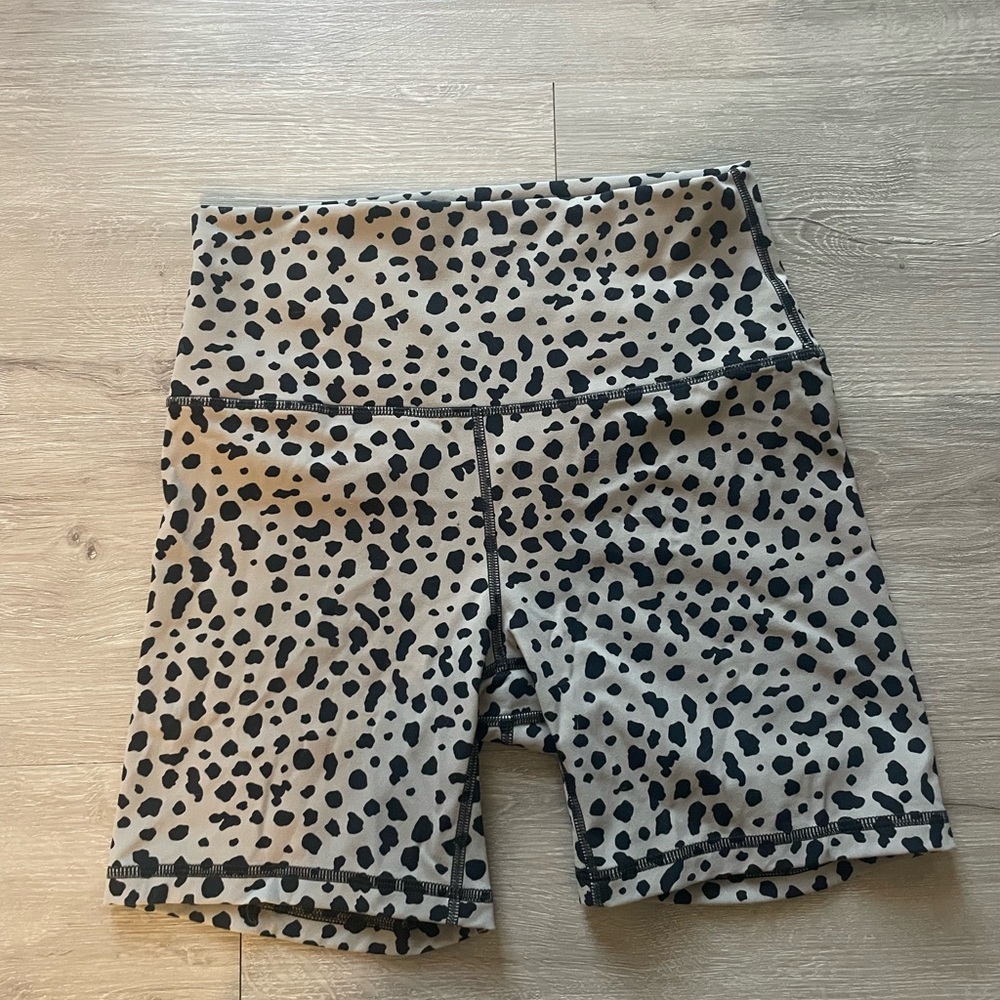 Leopard Print Biker Shorts